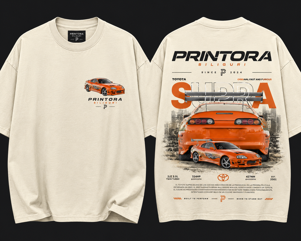 Toyota Supra Oversized DTF T-shirt